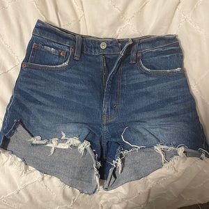 Abercrombie cutoff shorts high rise